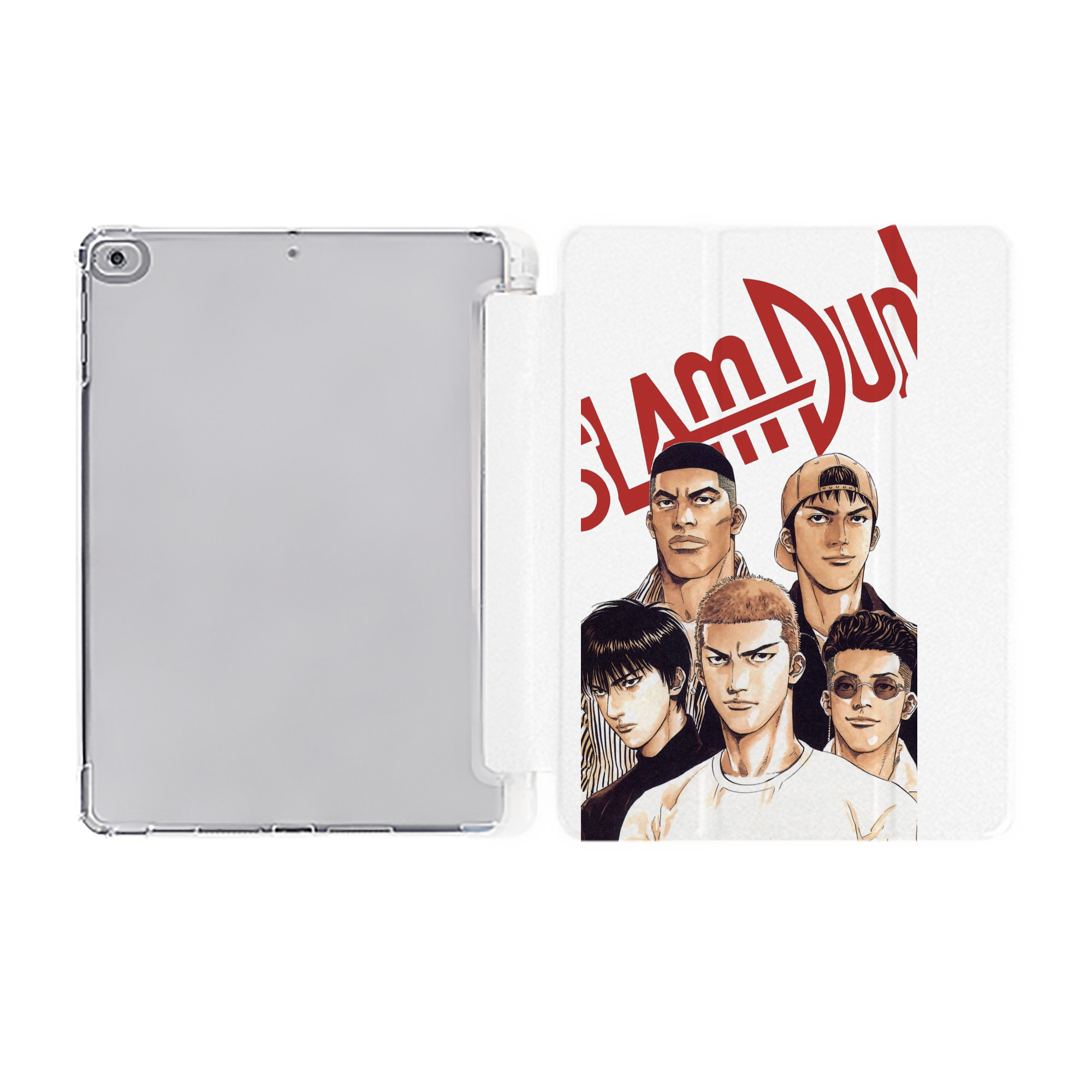（画像用） SLAM DUNK／スラムダンク IPad ケース ペン収納付き 三つ折りスタンド PUレザー×シリコン 対応機種9.5/10.5/10.9インチ